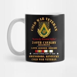 Cold War Vet -  240th Cavalry Regiment - Owensboro, Kentucky w COLD SVC Mug